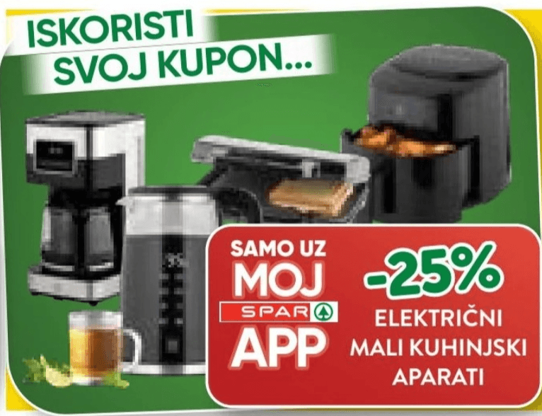 Električni mali kuhinjski aparati - Akcija u trgovini Spar
