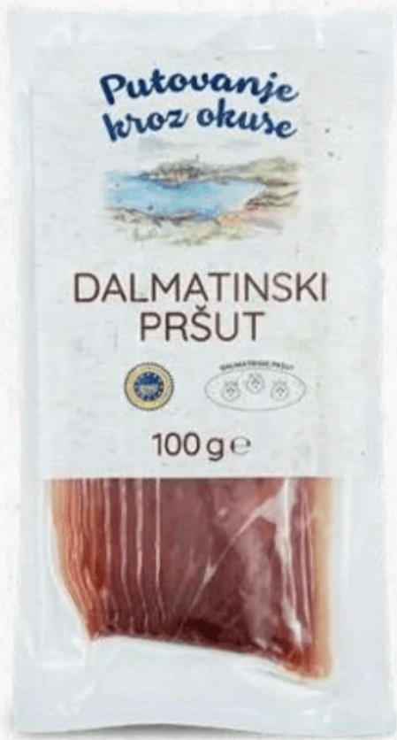 Pršut Dalmatinski 100 g - Akcija u trgovini Eurospin