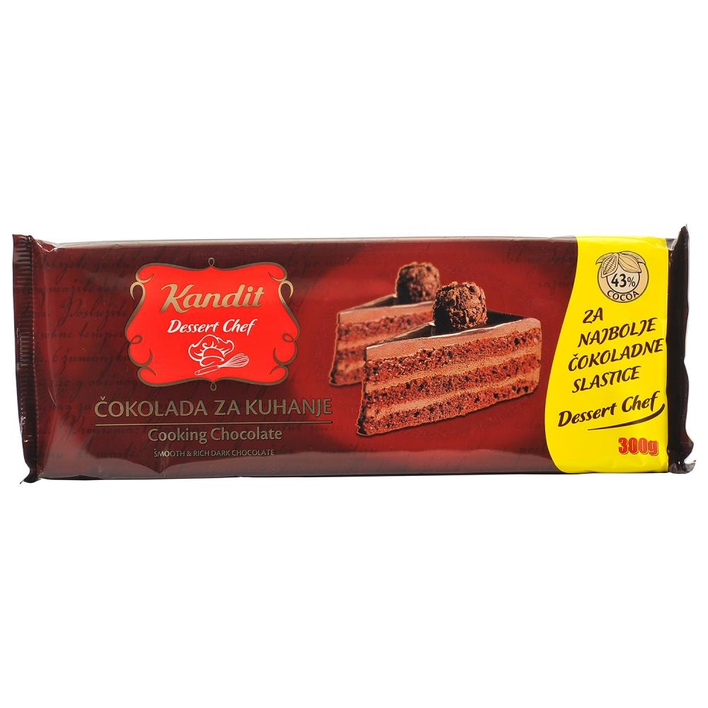 Kandit Dessert Chef Čokolada za kuhanje 300 g