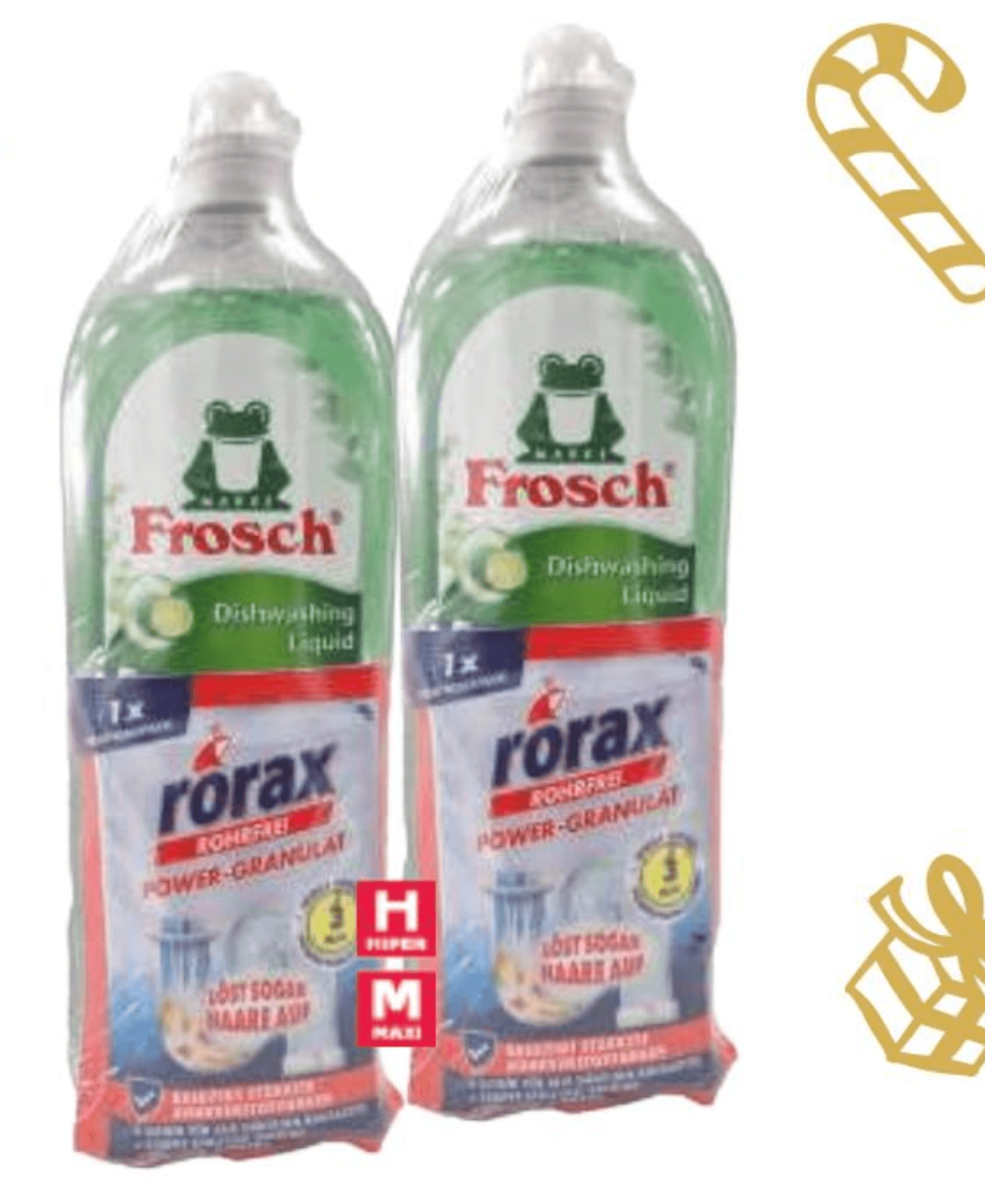 Frosch Deterdžent za ručno pranje posuđa 750 ml + 60 g