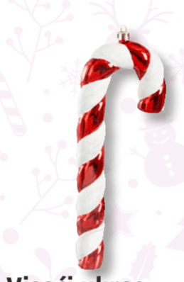Viseći ukras 'Šećerni štapić'