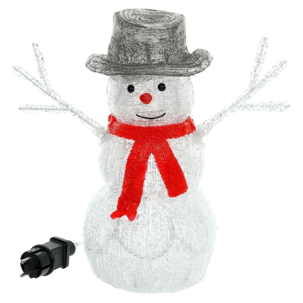 Dekoracija snjegović LED 1 kom