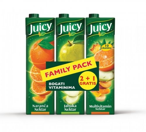 JUICY Nektar 3X1L - Akcija u trgovini Kaufland