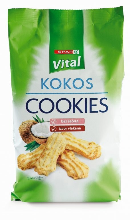 Čajno pecivo bez šećera kokos, 175 g ili čokolada, 200 g Vital - Akcija u trgovini Spar