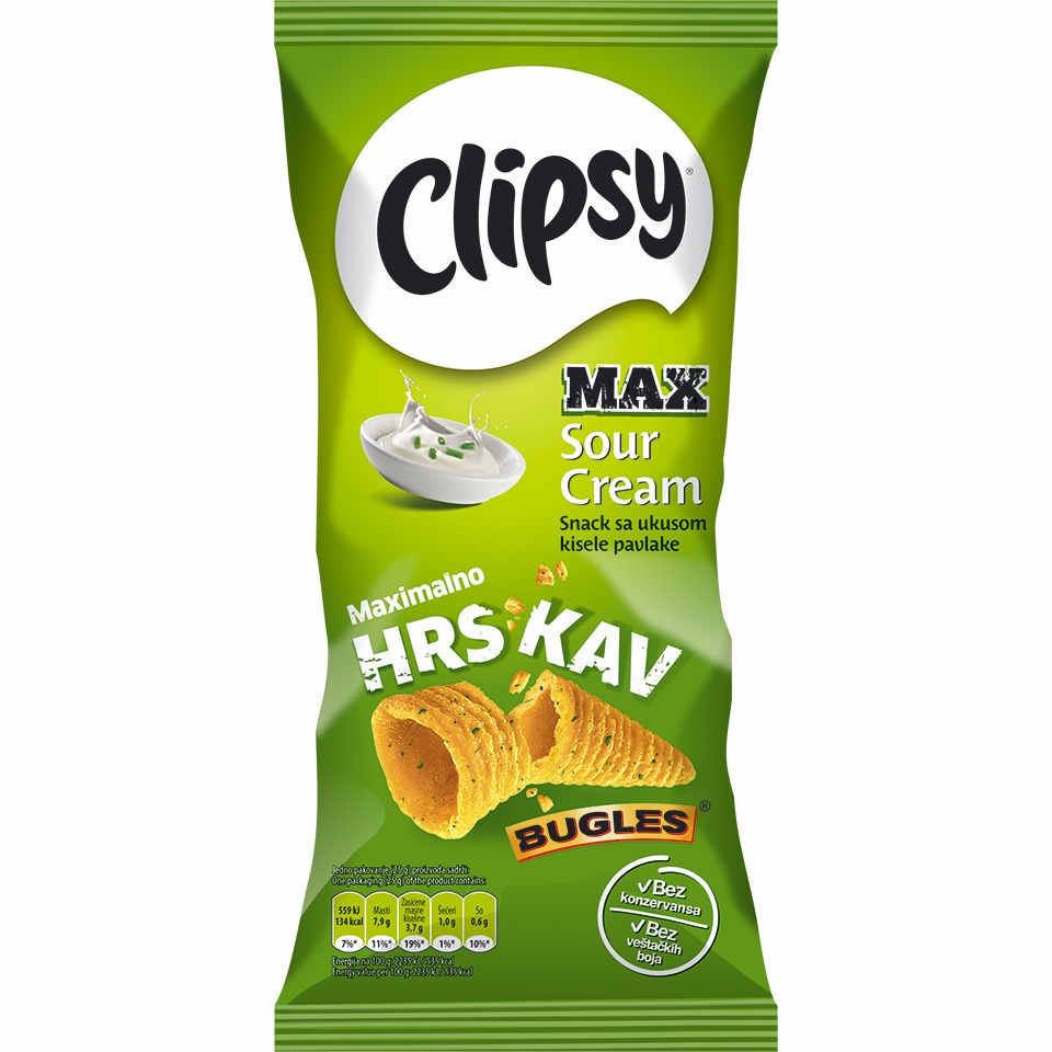Clipsy MAX Sour cream 25g
