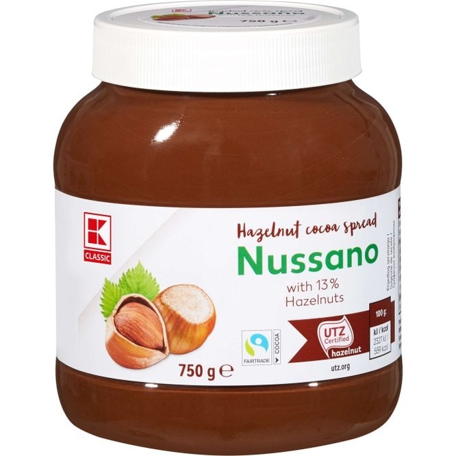 Classic Namaz od lješnjaka Nussano 750 g