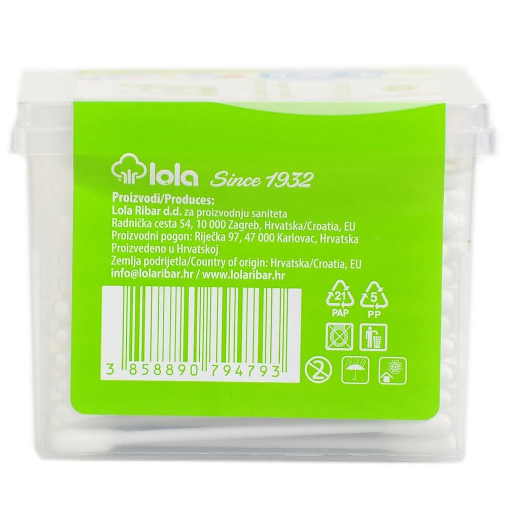 Loli Papirnati vateni štapići za uši 300/1 - Akcija u trgovini Bipa