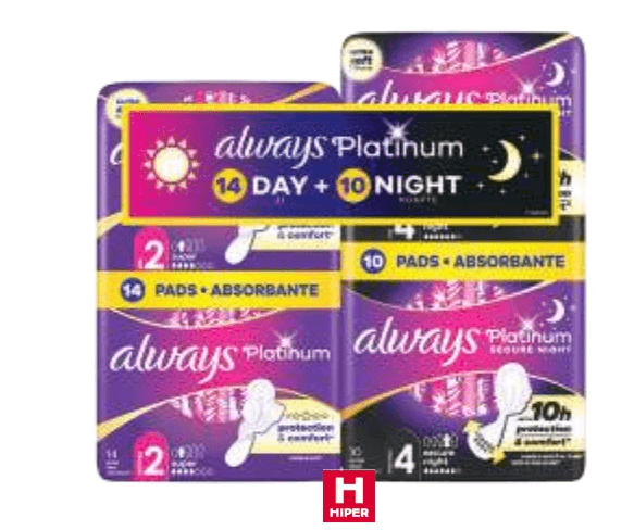 Platinum, Always Higijenski ulošci 24 kom - Akcija u trgovini Tommy