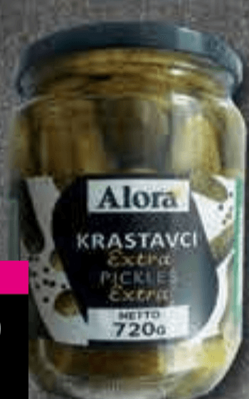 Alora Krastavci Delikates 720 g - Akcija u trgovini Trgovina Krk