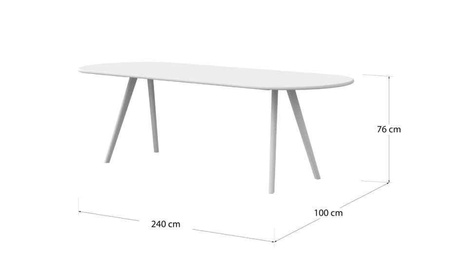 LAMER OVAL stol 240 x 100 x 76 cm - Akcija u trgovini Prima