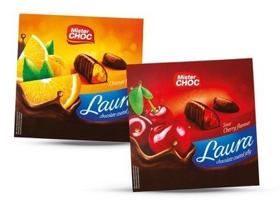 Mister Choc Žele od višnje ili naranče u čokoladi 190 g