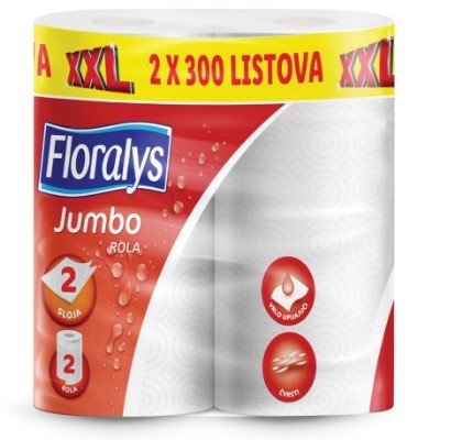 Floralys Kuhinjski ubrusi Maxi rola 2 role, 300 listića