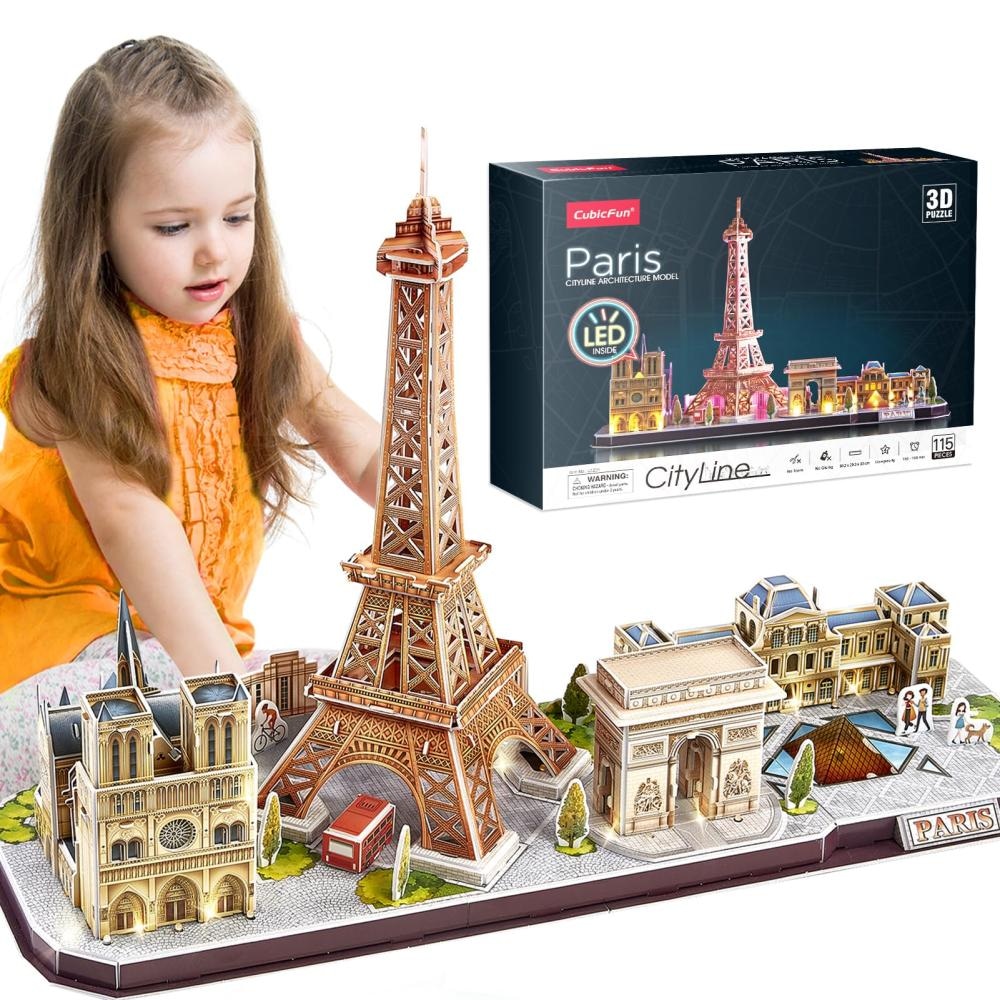 CubicFun 3D Puzzle City Line Pariz