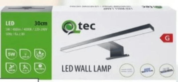 Qtec Svjetiljka Q-306 Gold Matt 30 cm - Akcija u trgovini Merkury