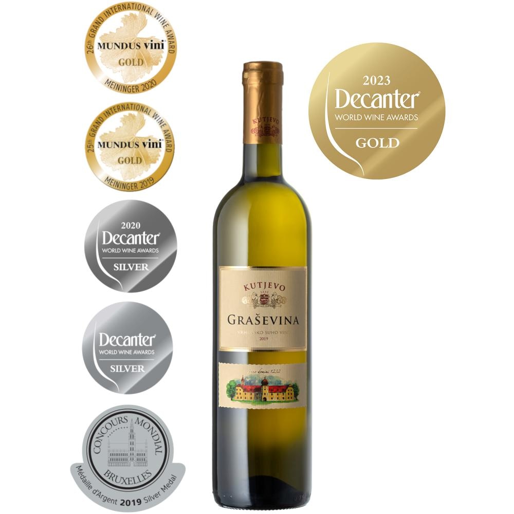 Kutjevačka graševina vrhunsko poklon kutija 0,75 l