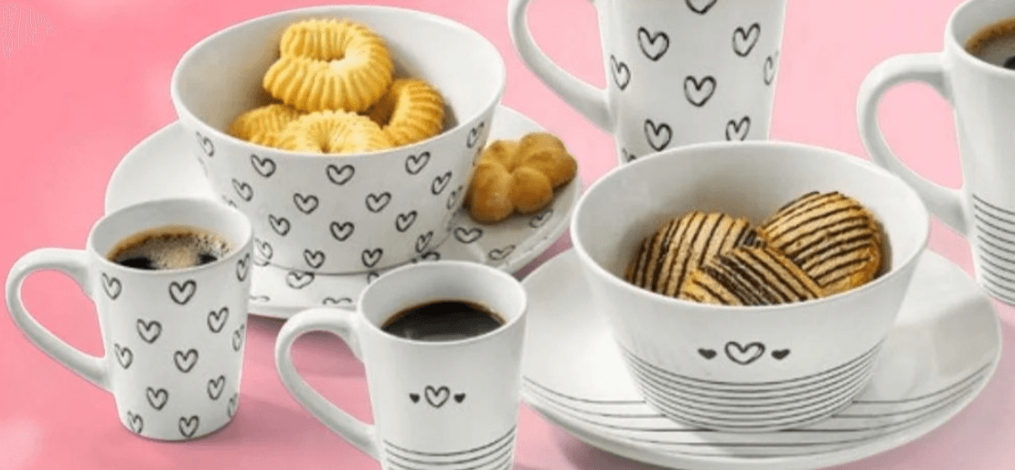 Šalica, zdjelica ili tanjur srce 1 kom - Akcija u trgovini Interspar