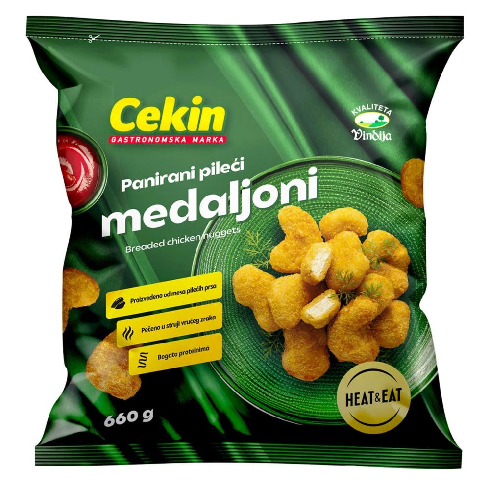 Cekin, Vindija Panirani pileći medaljoni 600 g ili 500 g - Akcija u trgovini Tommy