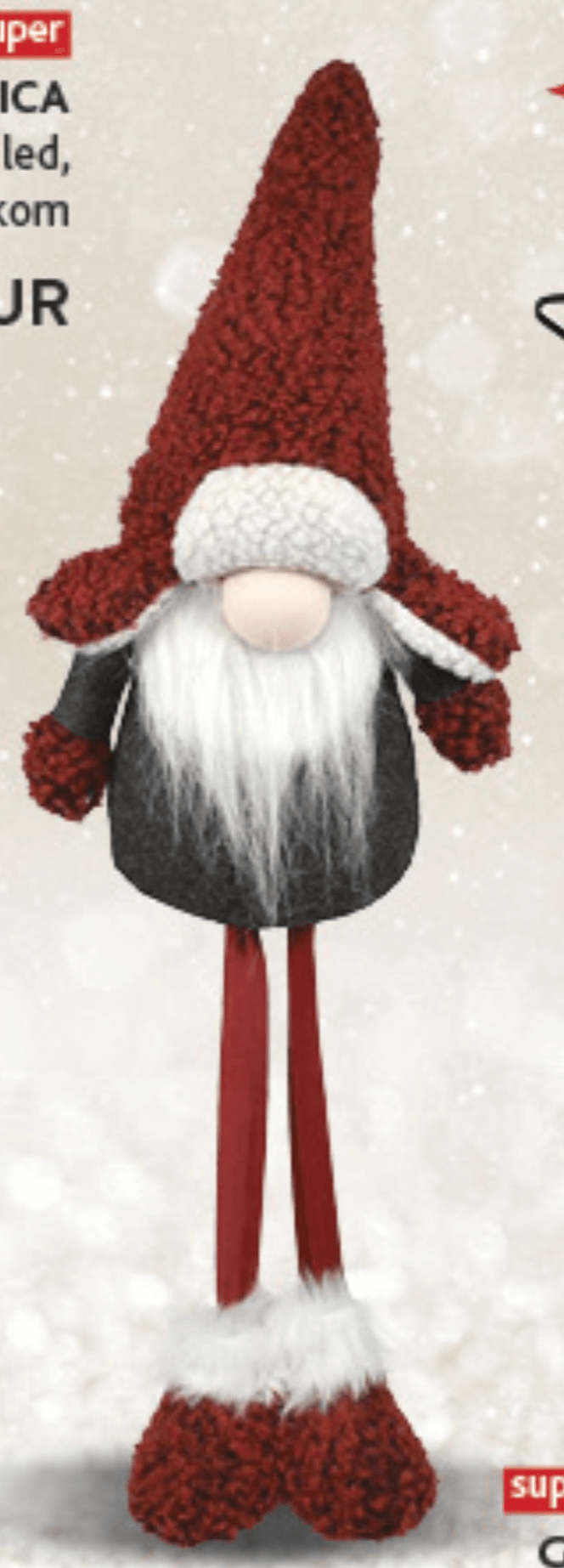 Gnom s teleskopskim nogama kom