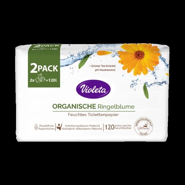 Vlažni toaletni papir Violeta 2*60 kom - Akcija u trgovini KTC