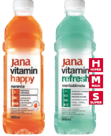Jana vitamin Aromatizirana voda 0,5 L - Akcija u trgovini Tommy