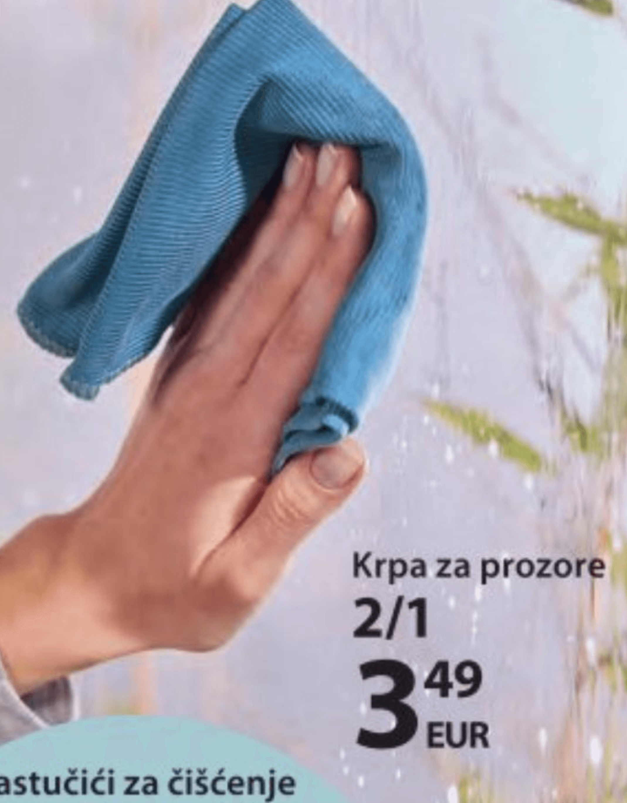 Krpa za prozore 2/1 - Akcija u trgovini NKD