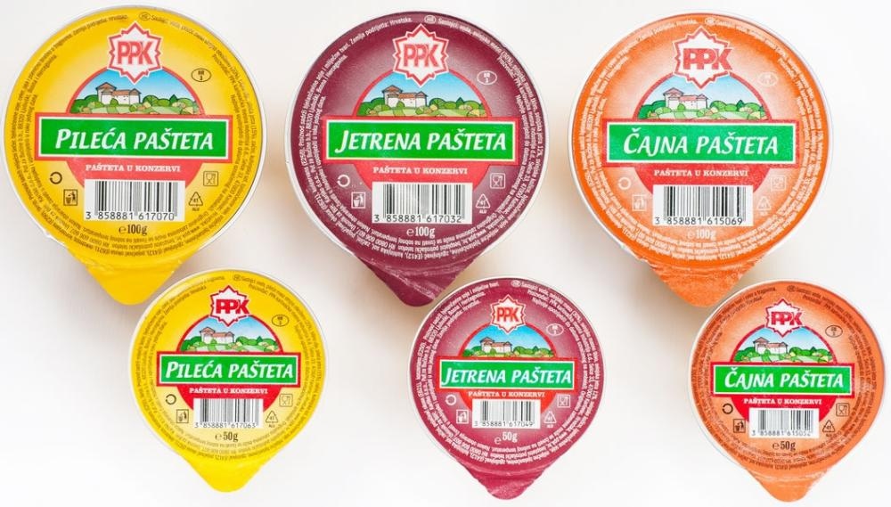 PPK Paštete čajna, jetrena i pileća 4x100g - Akcija u trgovini Pivac