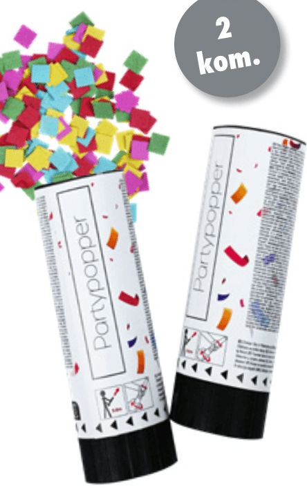Party Popper pakiranje od 2 kom. - Akcija u trgovini Tedi