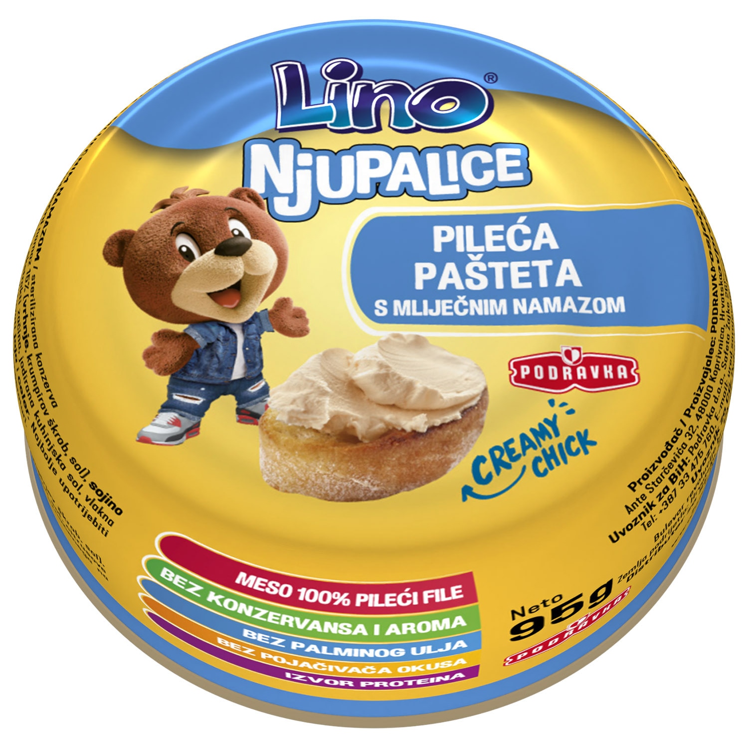 Lino njupalice Pašteta 95 g