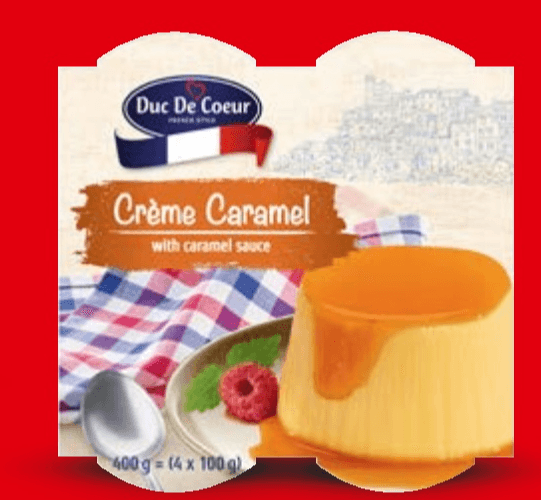 Crème Caramel 4 x 100 g - Akcija u trgovini Lidl