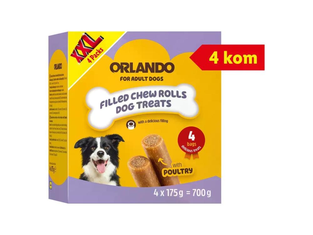 ORLANDO Punjene rolice za pse XXL 4 x 175 g - Akcija u trgovini Lidl