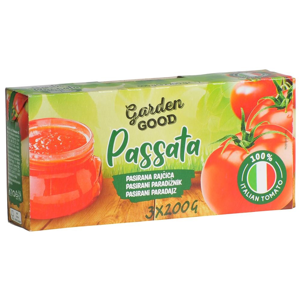 Garden Good Rajčica pasirana 3x200g - Akcija u trgovini Konzum