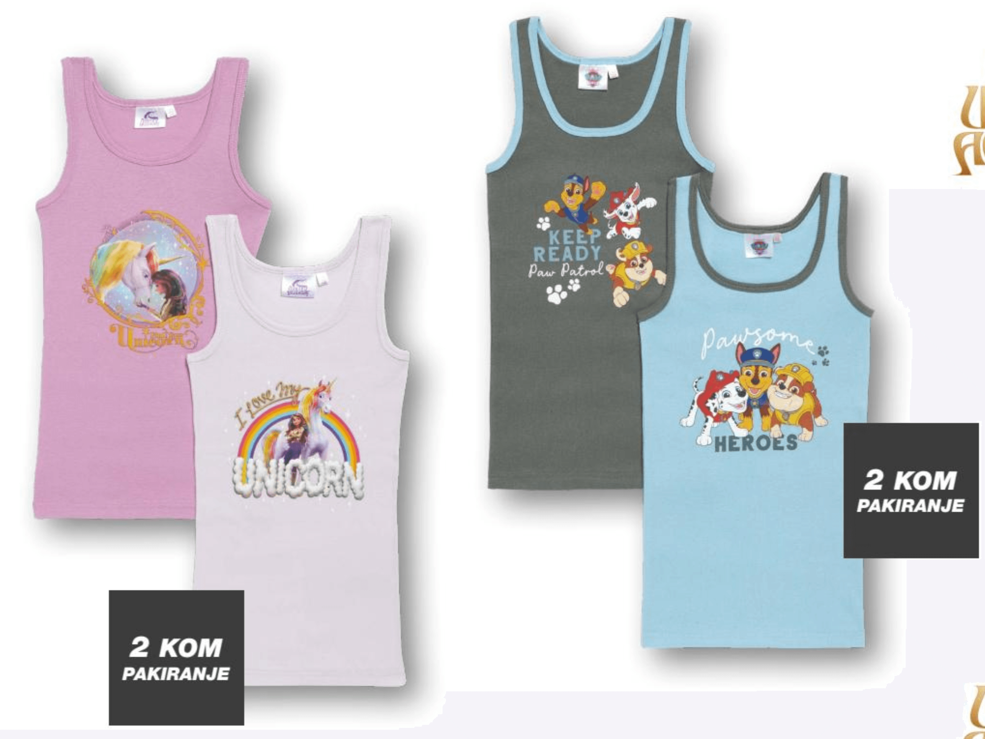 Dječja potkošulja 2 kom