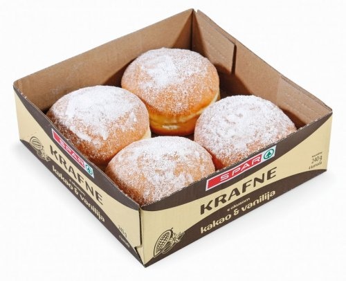 Krafne kakao-vanilija 240 g - Akcija u trgovini Spar