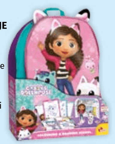 GDH Mačkoruksak s priborom za crtanje