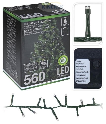 Božićne solarne lampice 560 lampica