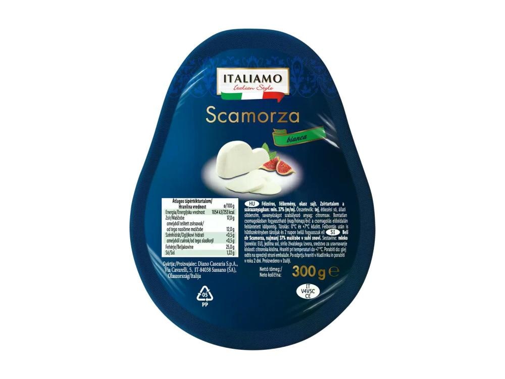 Scamorza sir 300 g Italiamo - Akcija u trgovini Lidl
