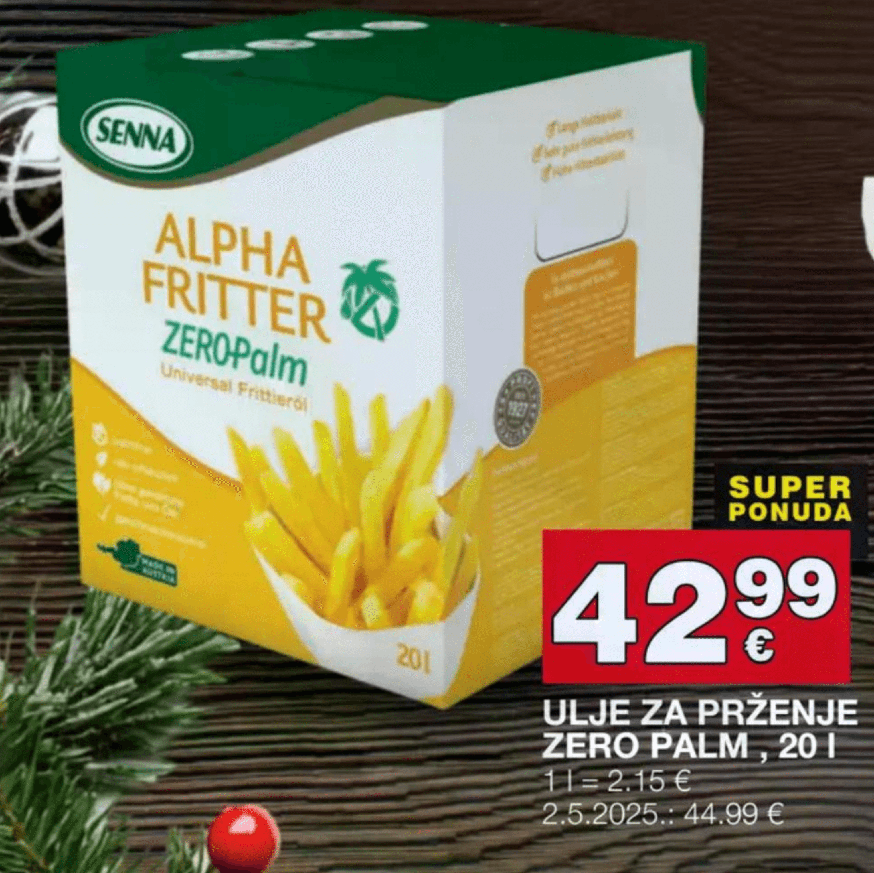Senna Alpha Fritter ZeroPalm 20 l