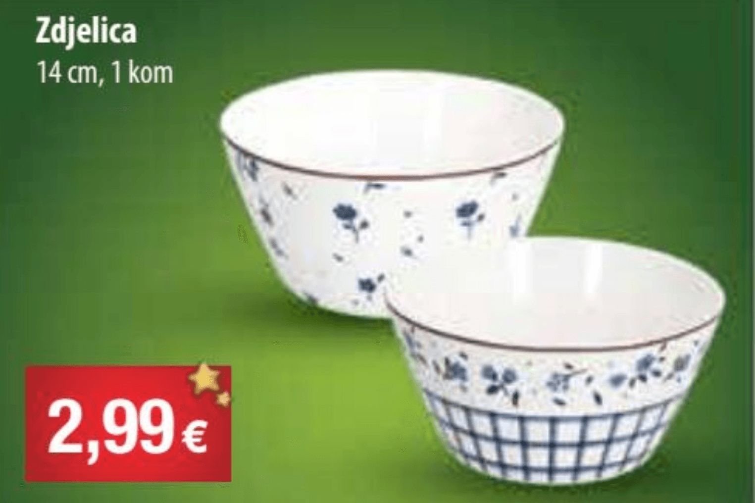 Zdjelica 14 cm, 1 kom