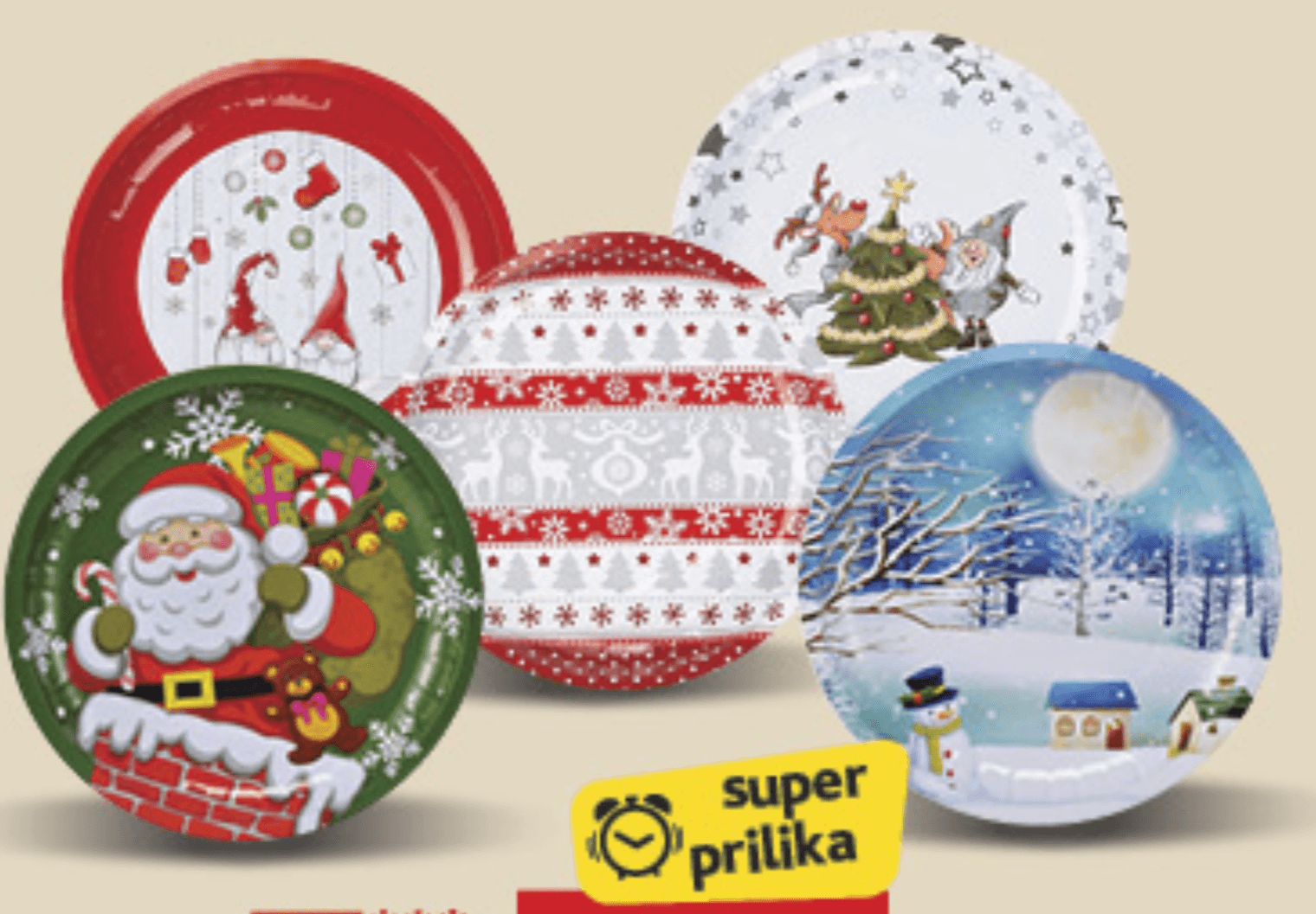 Božićni tanjur kom