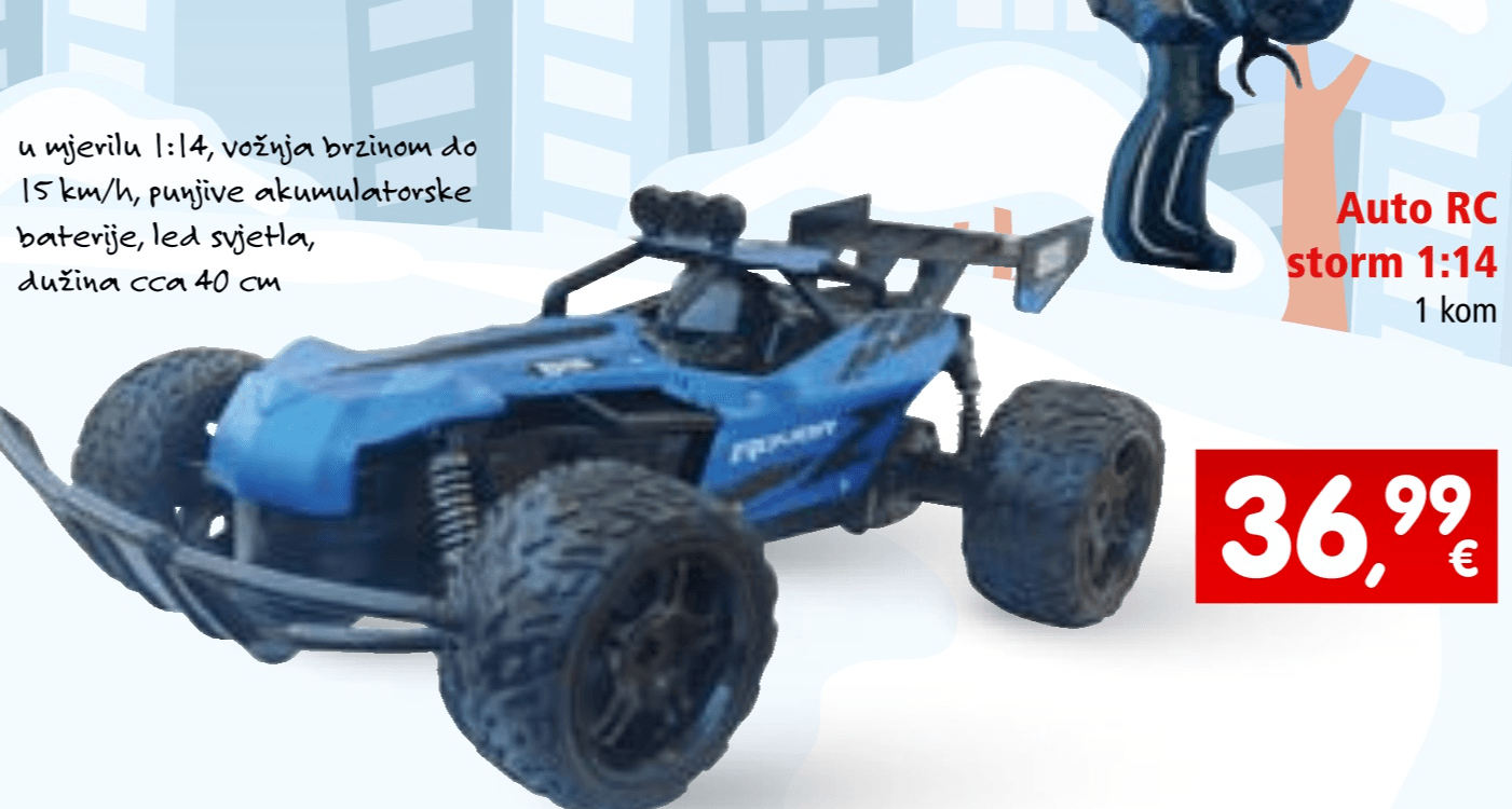 Auto RC storm 1:14 1 kom