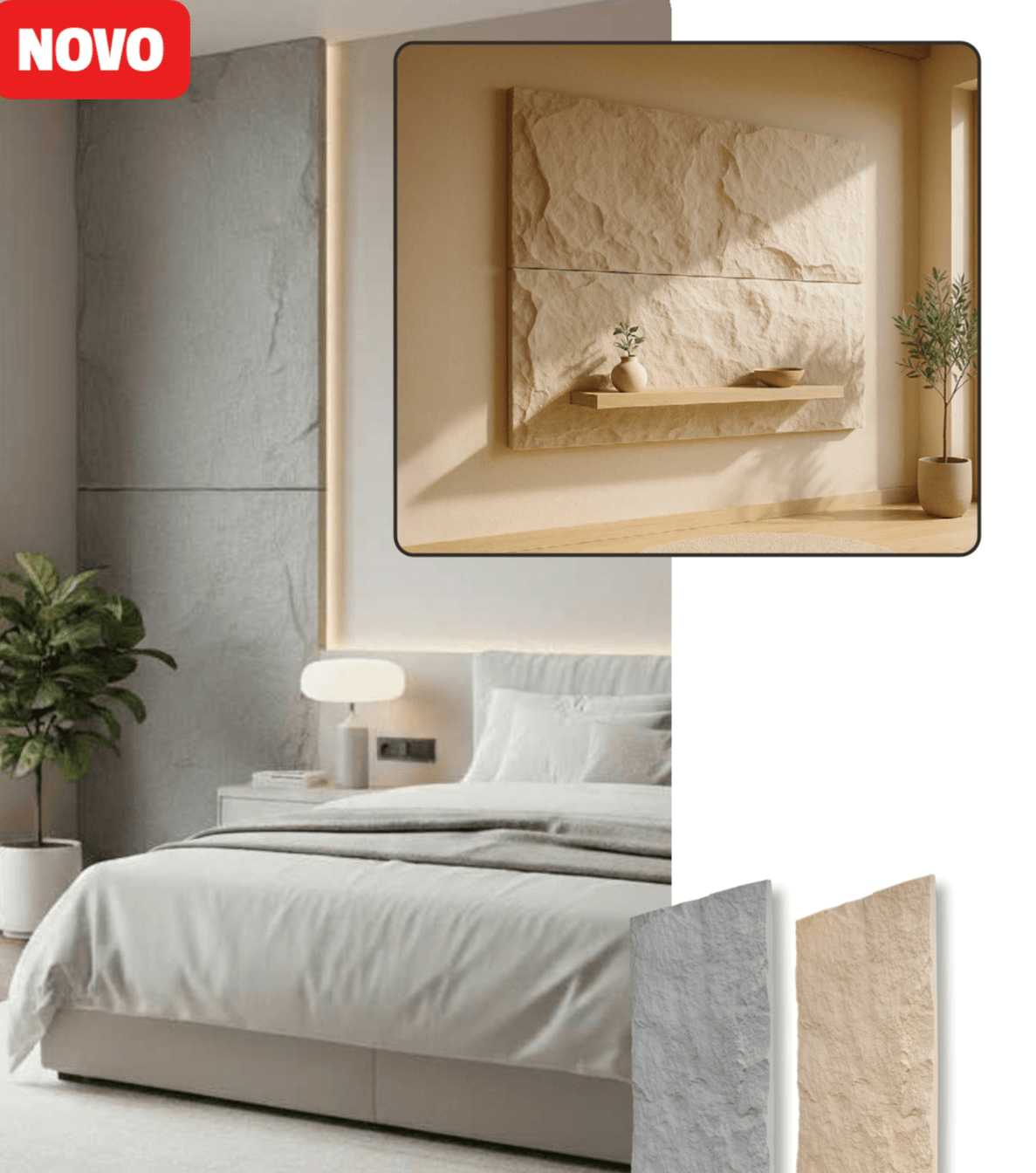 Zidni panel 'Stone' 2 kom. - Akcija u trgovini Bauhaus