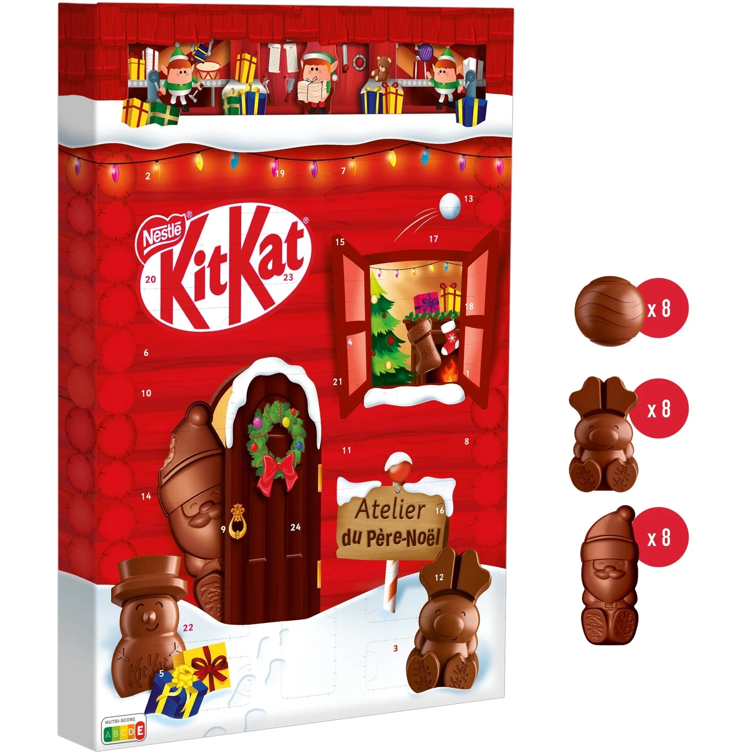 Adventski kalendari i čokoladne Božićne figurice Kit Kat ili Smarties od 45 g do 461,2 g