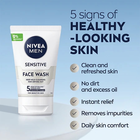 Nivea Men Sensitive gel za pranje lica 100ml