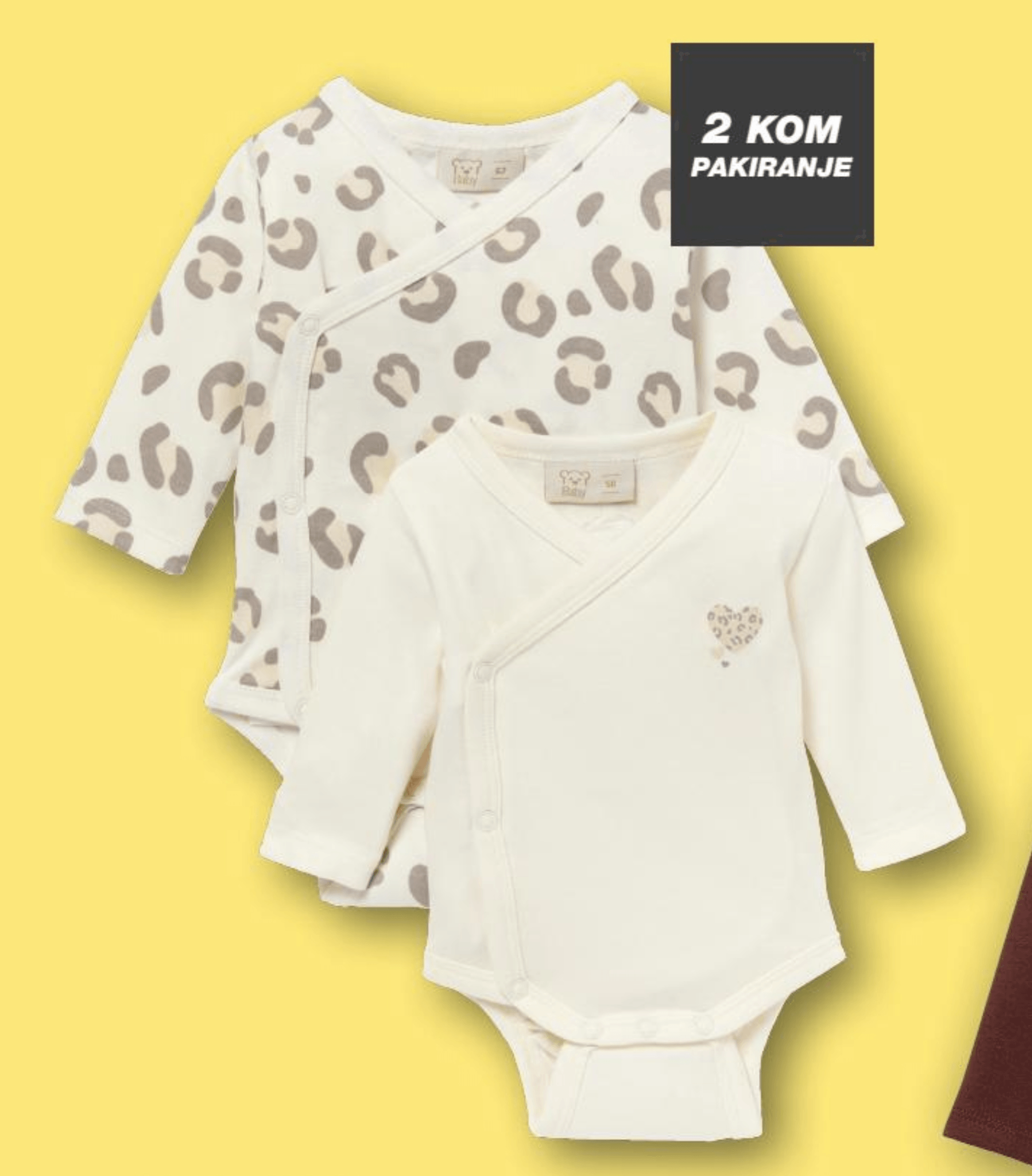 Bodiji za bebe 2 kom