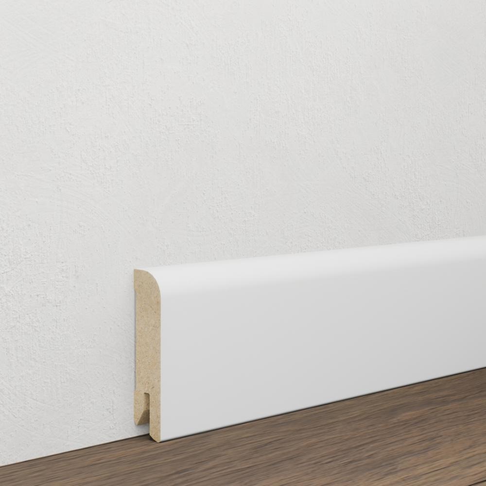 Lajsna podna mdf bijela folija 2,4 m