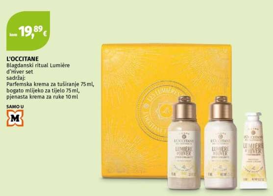 L'Occitane Blagdanski ritual Lumière d'Hiver set