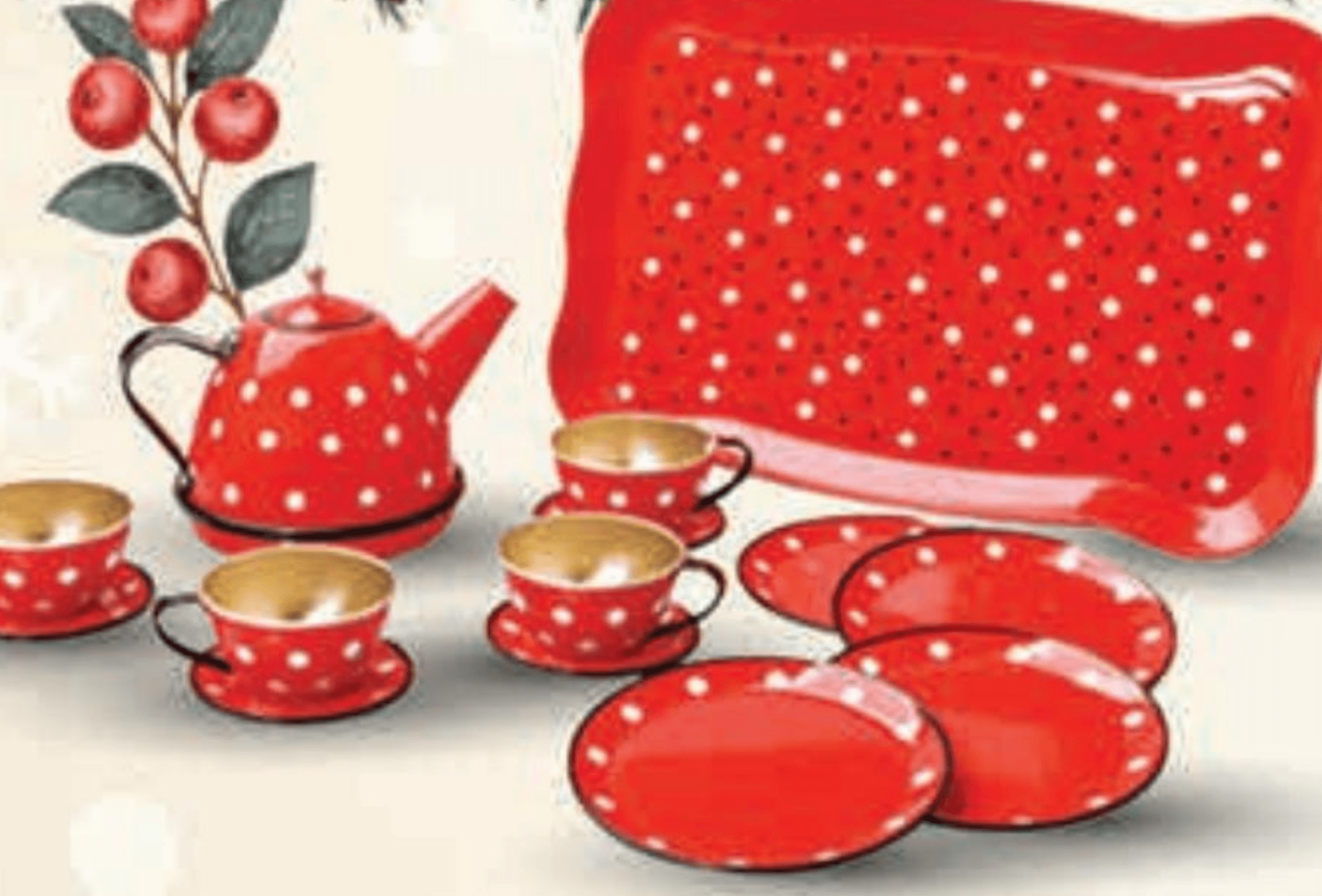 Set za čaj metalni 1 set