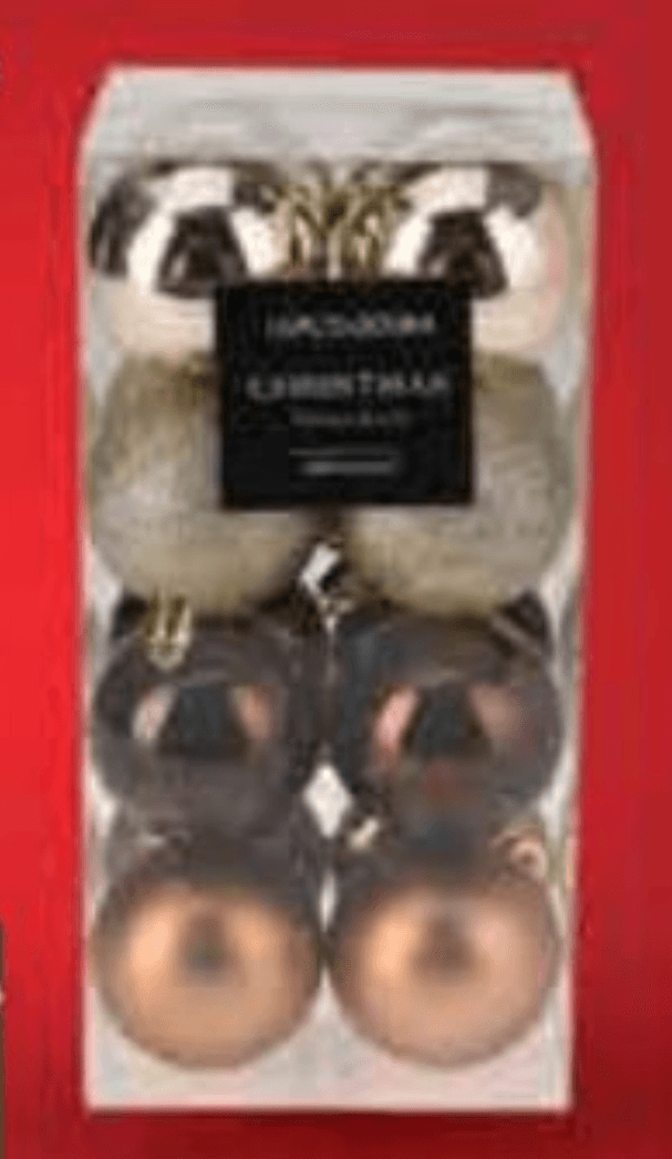 Kugla božićna 5 cm, 16 kom