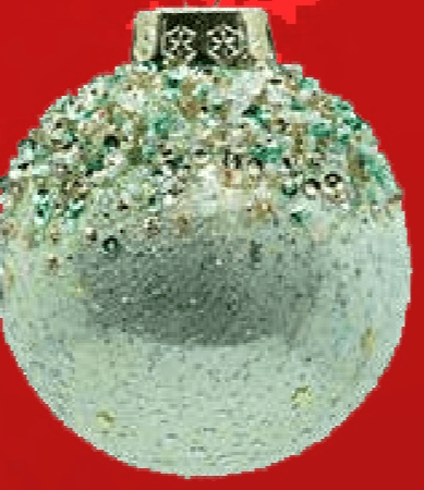 Plastična kuglica s tkaninom 8 cm