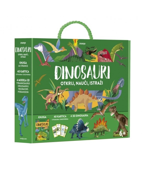 KID Naklada Edukativni set Istraži i nauči Dinosauri